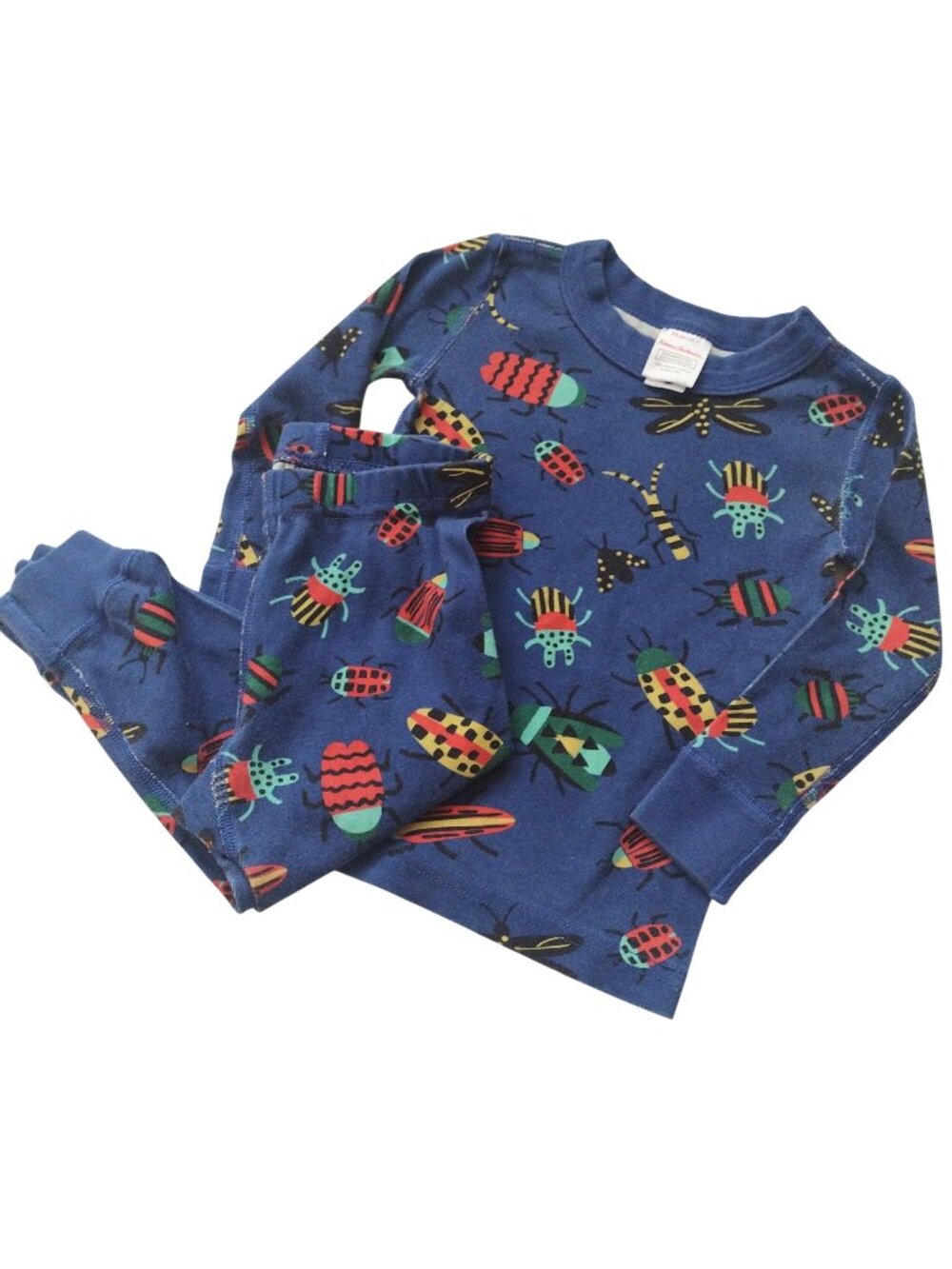 Hanna Andersson Kids Pajamas 2T Bug Print Organic Cotton Long John HannaJams